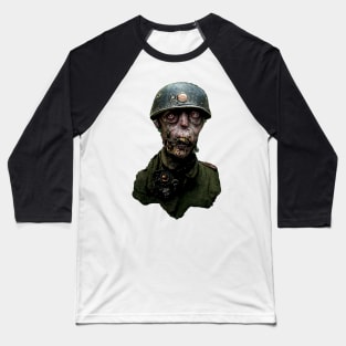 Zombie Nazi Head, WW2 zombie soldier Baseball T-Shirt